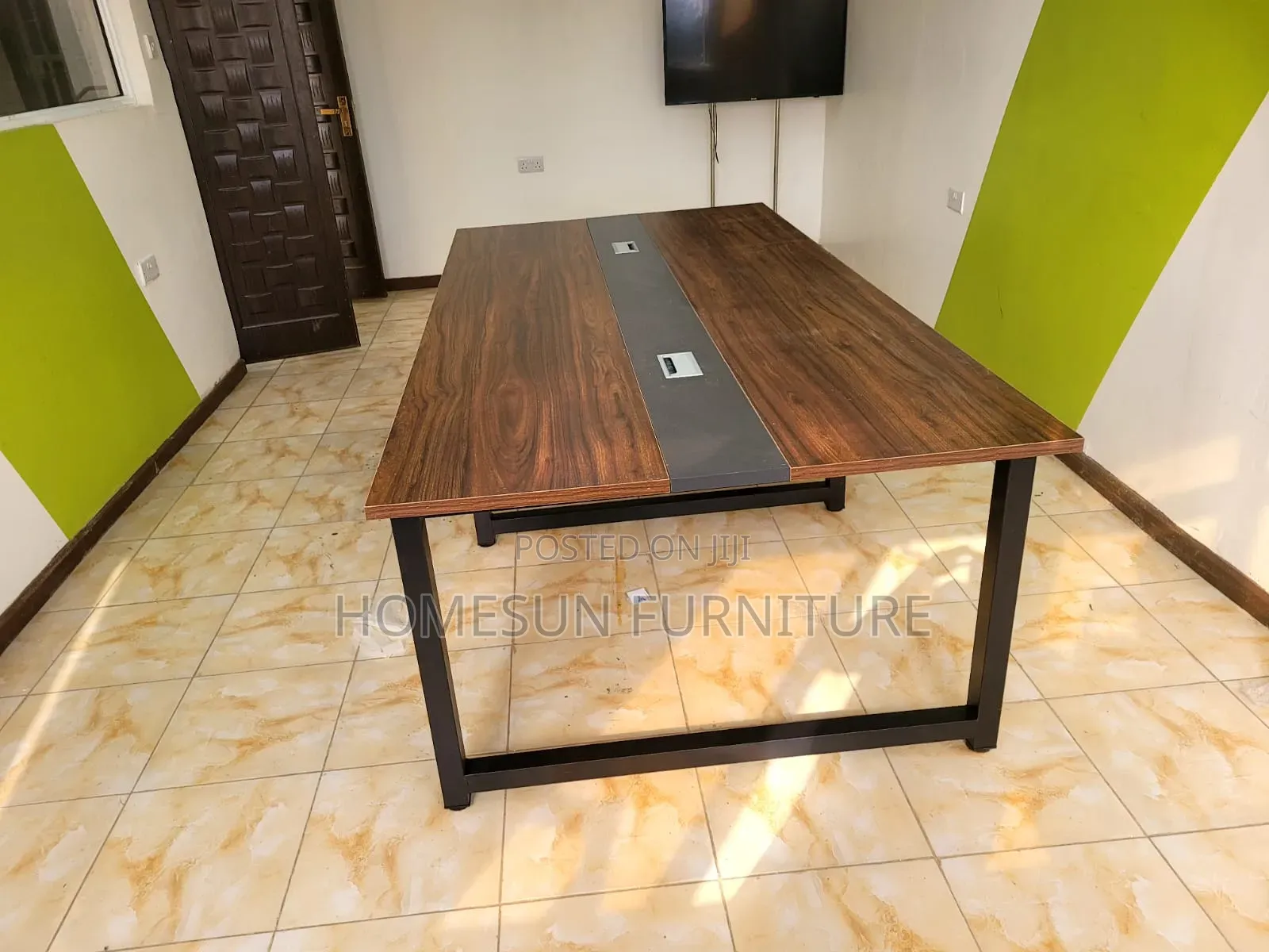 Office Table Large Boardroom Table Walnut Finish