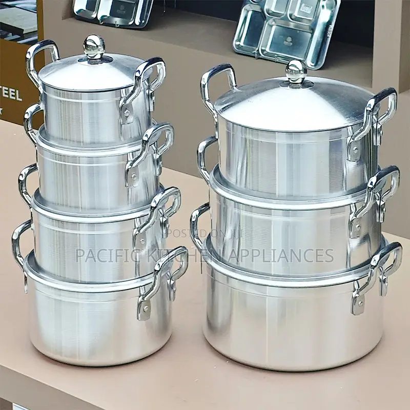 TORNADO TC 14 Piece Set Aluminum Cooking Pots and Lids.