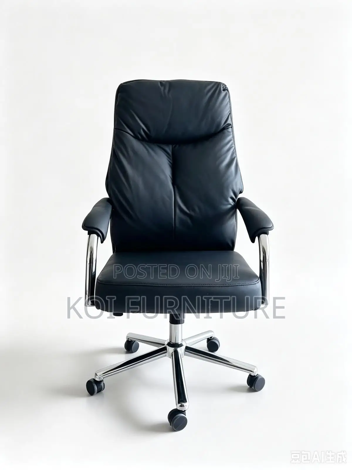 Office Clerical Chair | Mid Back Leather Adjustable Swivel Seat