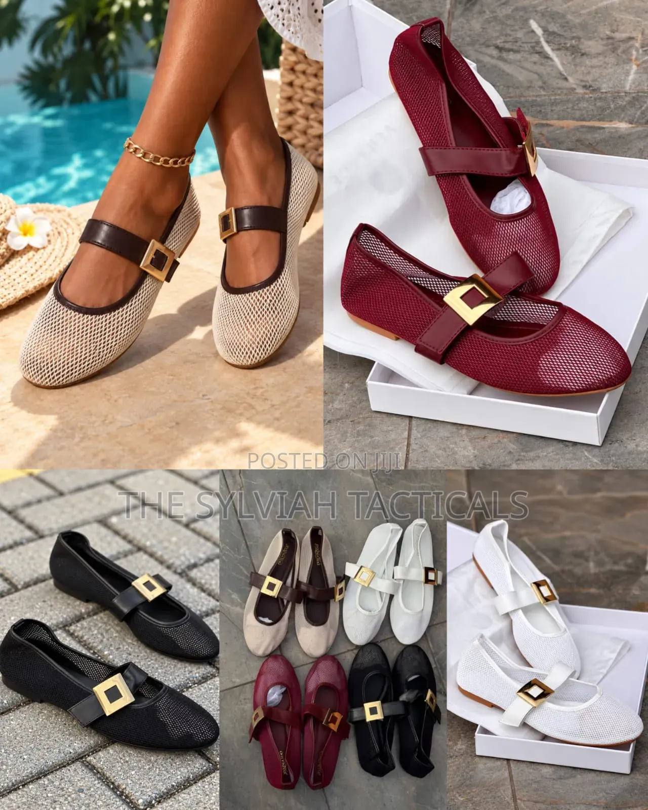 unique Ladies Mesh Ballets Shoes