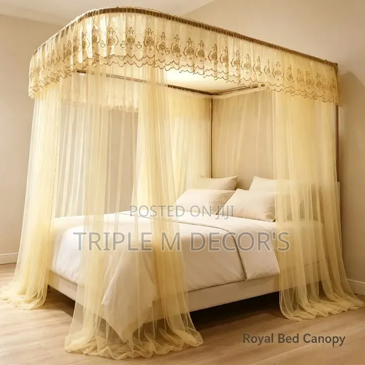 6x6 2-Rail Stand Mosquito Net – Premium Bed Canopy