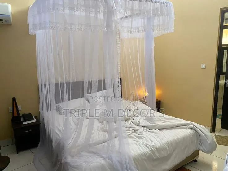 Hotel-Quality 2-Rail Stand Bed Mosquito Net