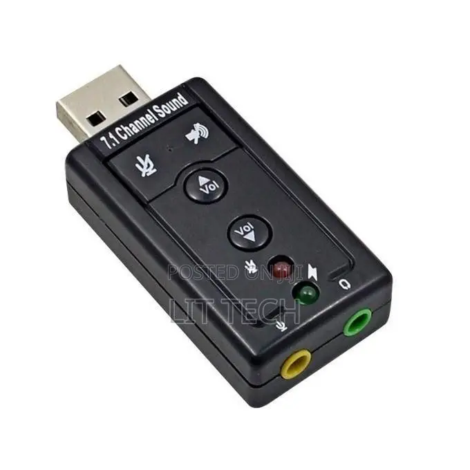 USB External SoundCard Adapter Stereo Audio Virtual 7.1 Ch