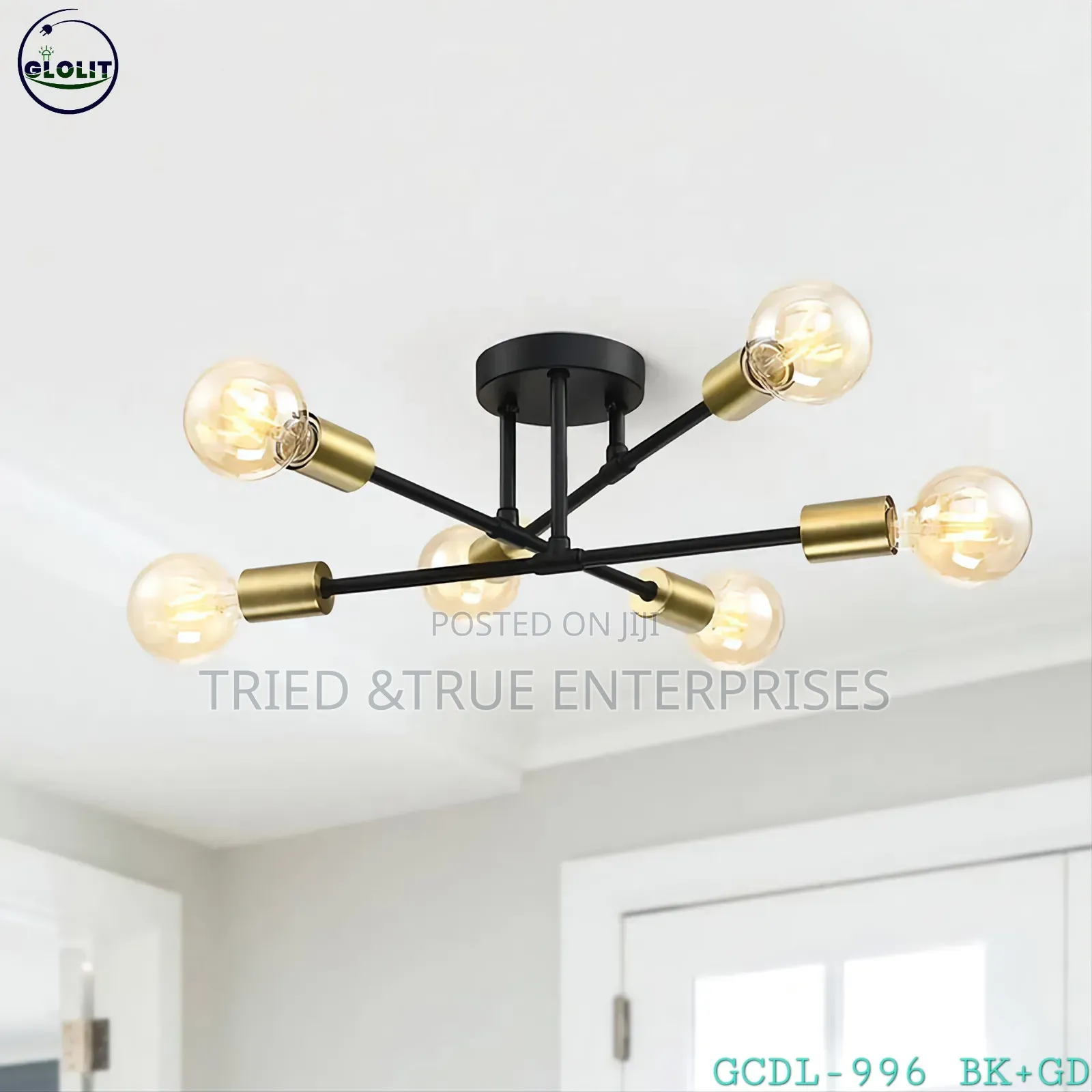 Modern Cross Bar Chandaliers 4 Lights