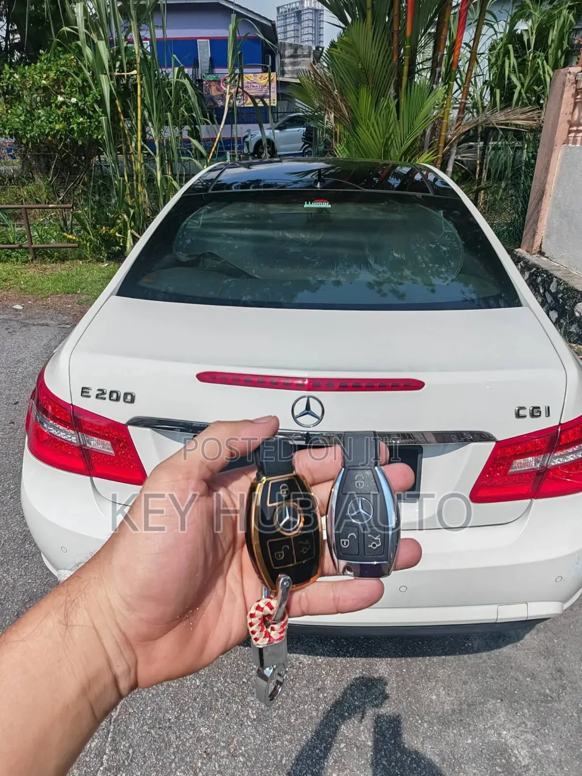 Benz E 200 Chrome Keys