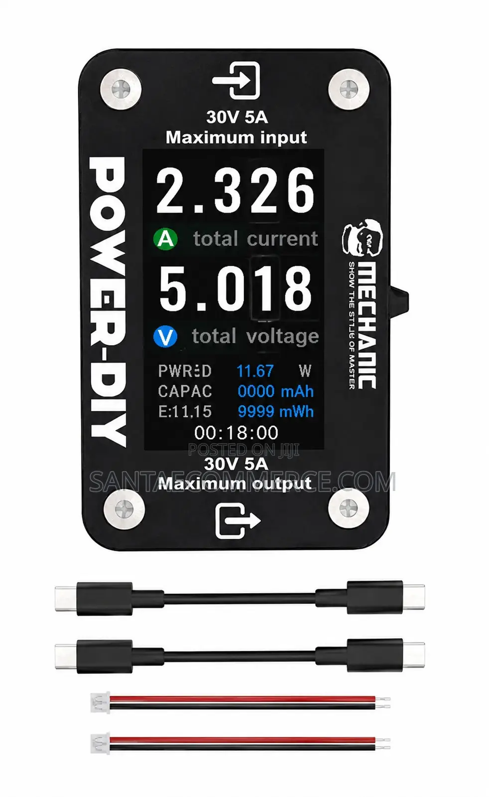 USB-C Power Meter Tester (30v/5a) – POWER-DIY / MECHANIC