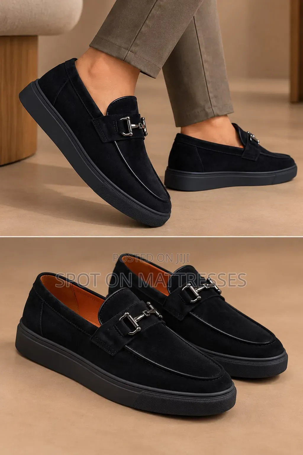 Santoni Suede Loafers for Men. Sizes 40-45. We Deliver Countrywide!