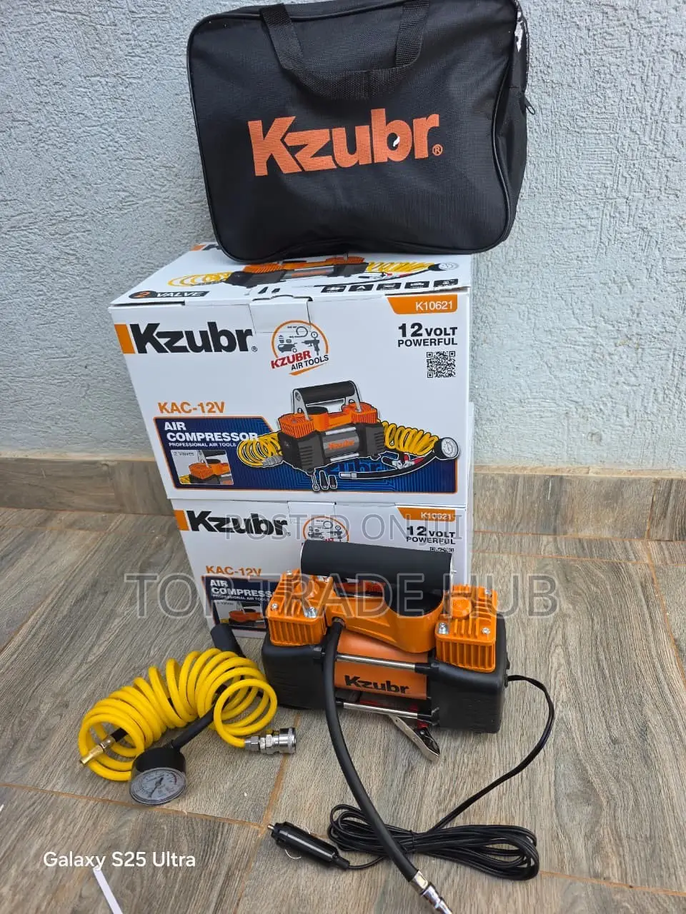 Kzubr 2 Cylinder Air Compressor/Tyre Inflation Kit 12V
