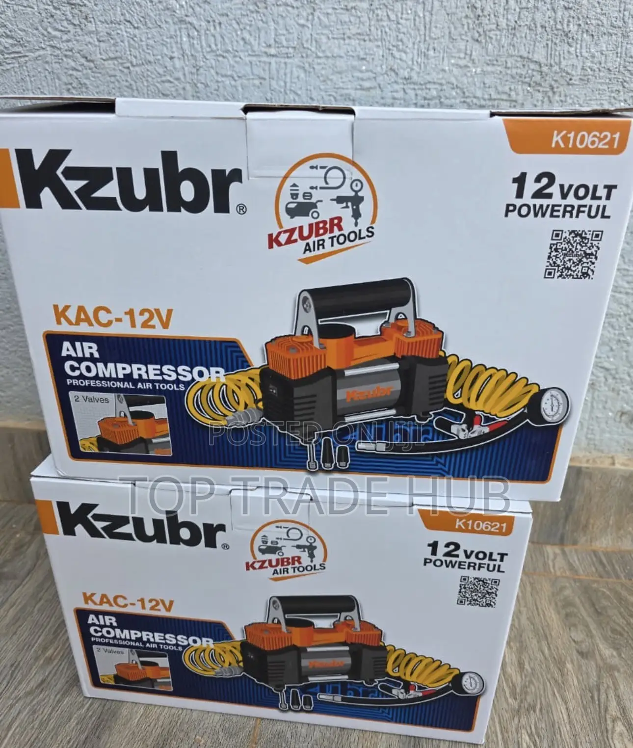 Kzubr 2 Cylinder Air Compressor/Tyre Inflation Kit 12V