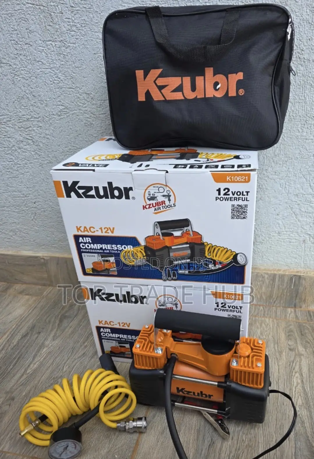 Kzubr 2 Cylinder Air Compressor/Tyre Inflation Kit 12V