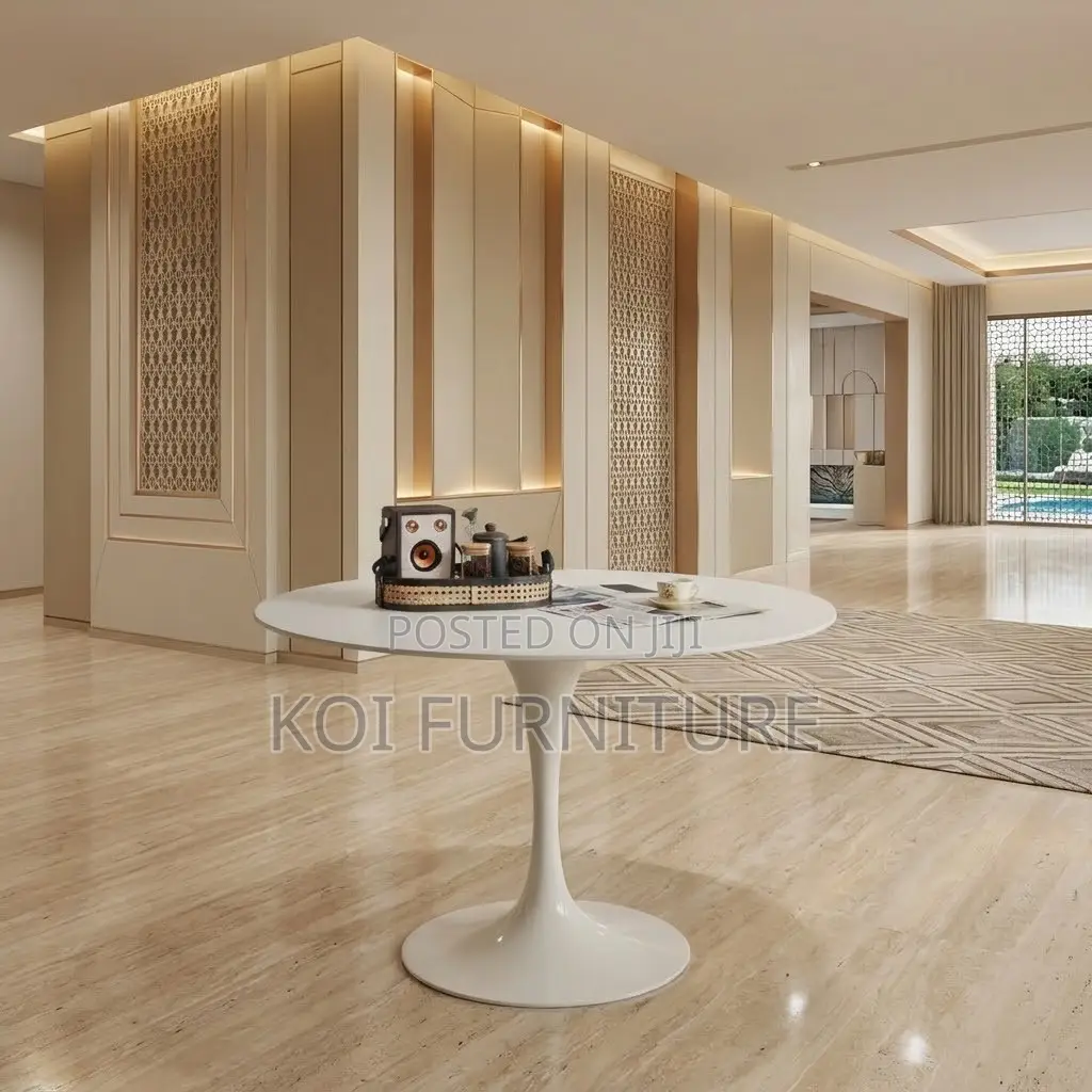 Marble Coffee Table | Round Office Home Meetings Elegant Coffee Table