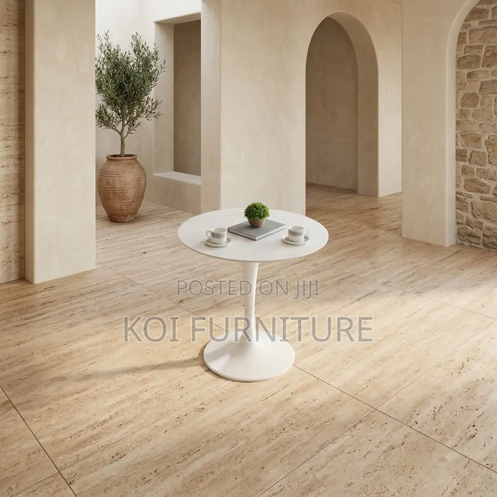 Marble Coffee Table | Round Office Home Meetings Elegant Coffee Table