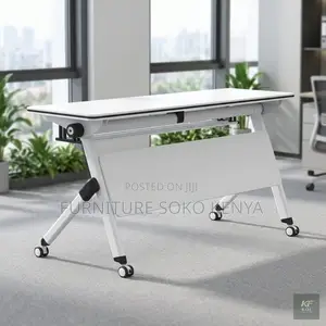 Office Desk : 1.2M Foldable Engineered Wood Tabletop Desk