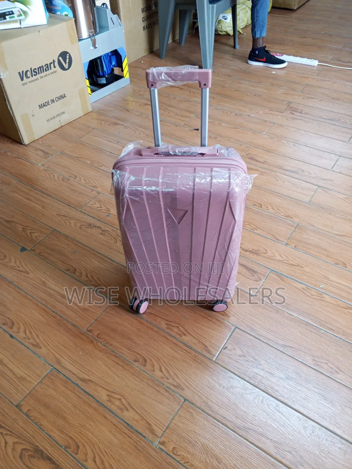 Rubber Medium Suitcase Doube Zip High Quality Travelling Bag