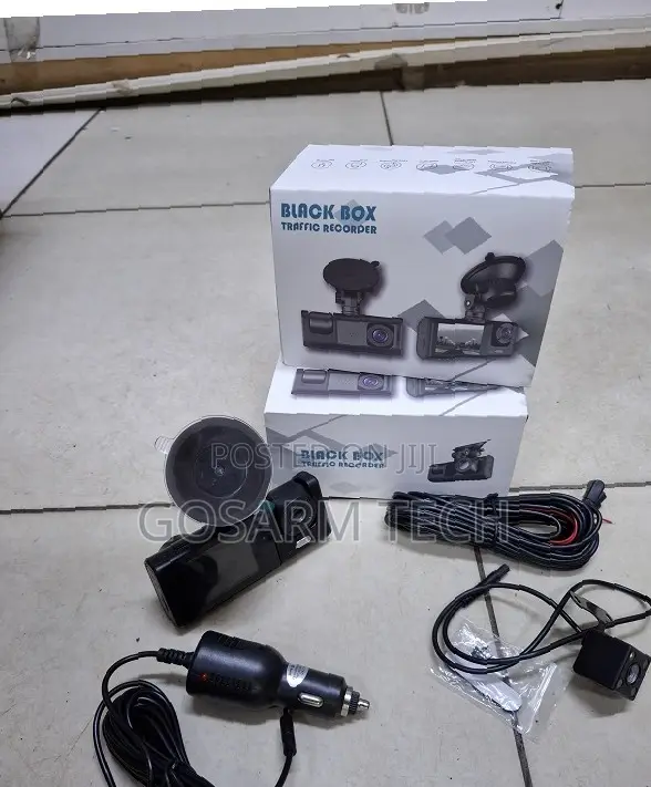 BLACK BOX Dual Car Dashcam–Traffic Recorder,1080p Front and Rear Camer