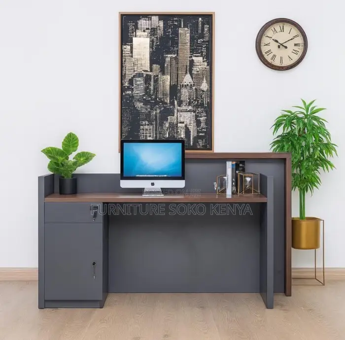 Office Desk : 1.6M Modern Office Reception Desk