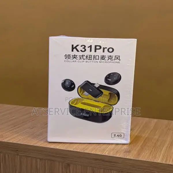 K31 Pro 2.4G Wireless Microphone Set With Digital Display