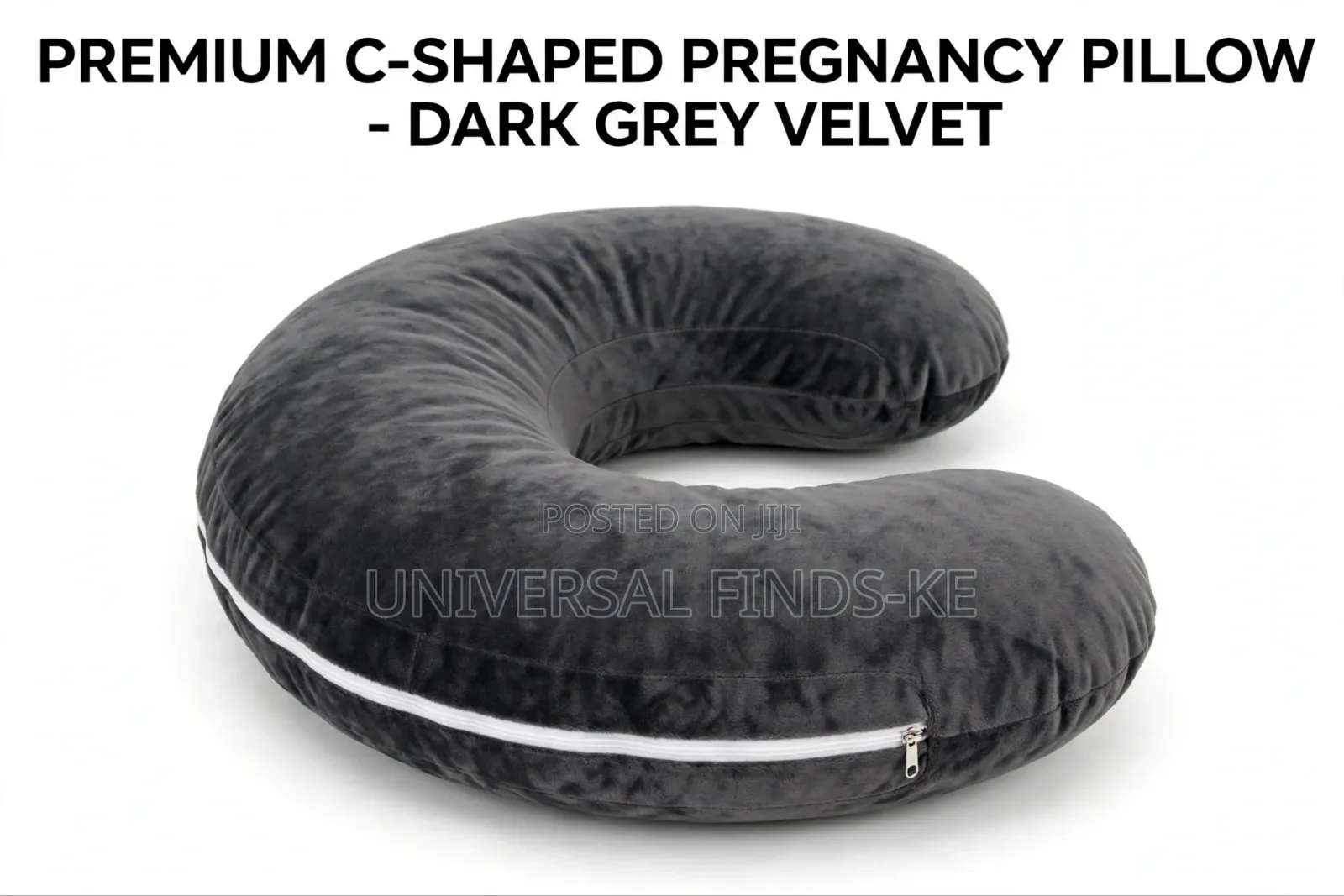 C-Shaped Velvet Pregnancy Pillow or Maternity Sleeping & Body Support