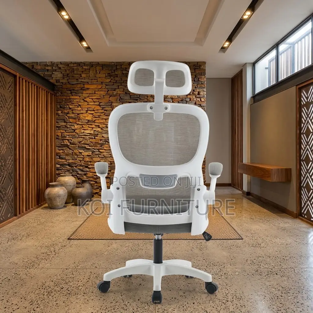 Orthopedic Office Chair | Recliner Fabric Chair With Flipping Arms