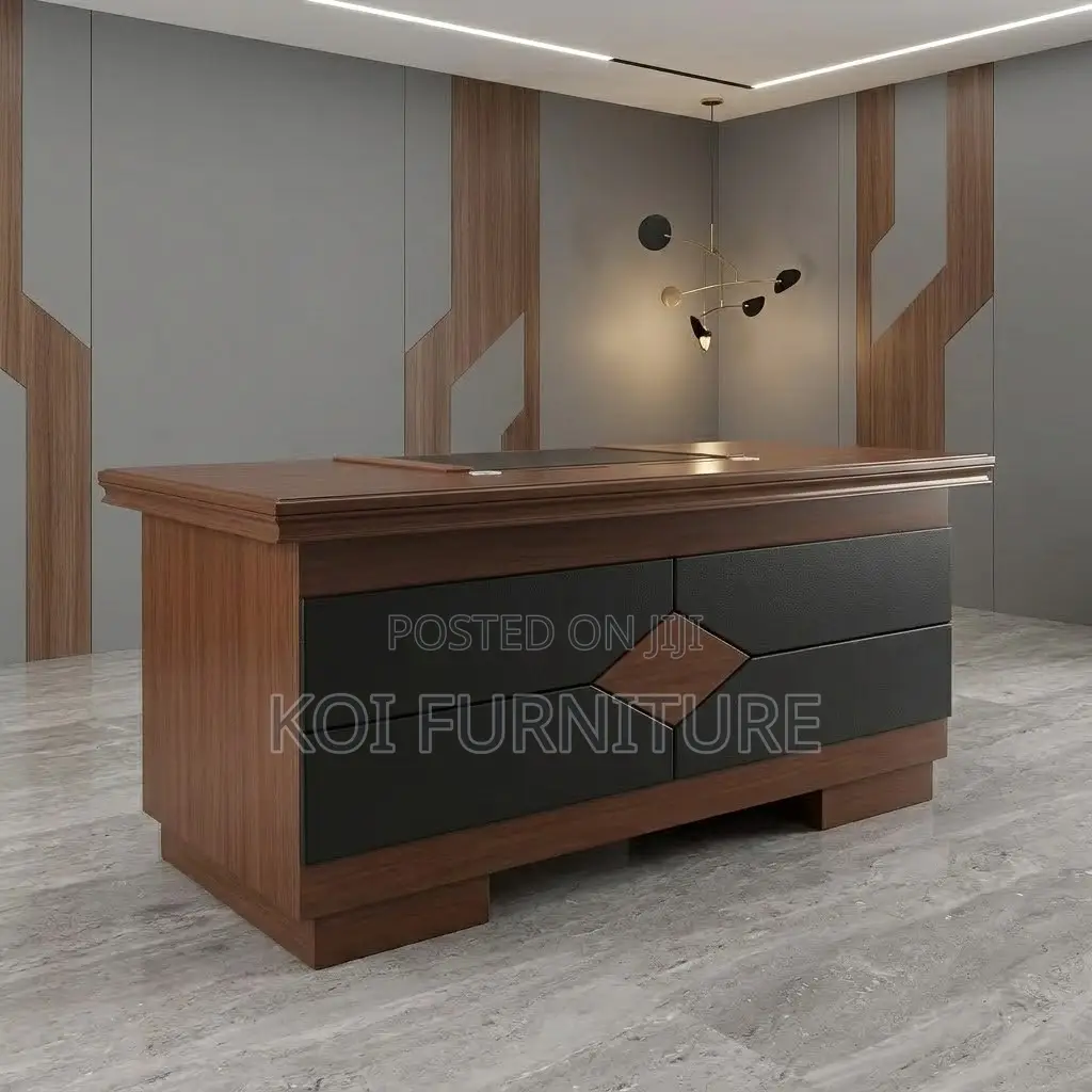 Executive Home Office Desk | 1400MM | High Mahogany Workstation Table