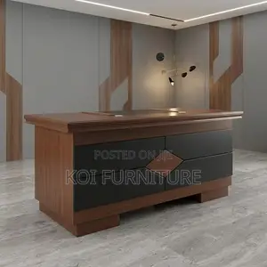 Executive Home Office Desk | 1400MM | High Mahogany Workstation Table