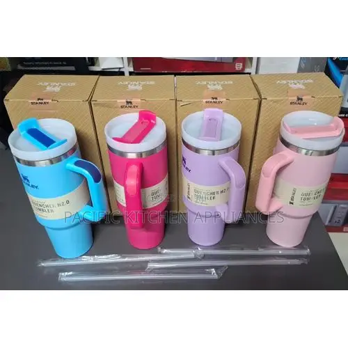 Stanley Plain Color Cup Insulated Stainless Steel Tumbler withLid&traw