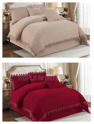 6 by 7 Duvet Set With Bedskirt- Premium Quality