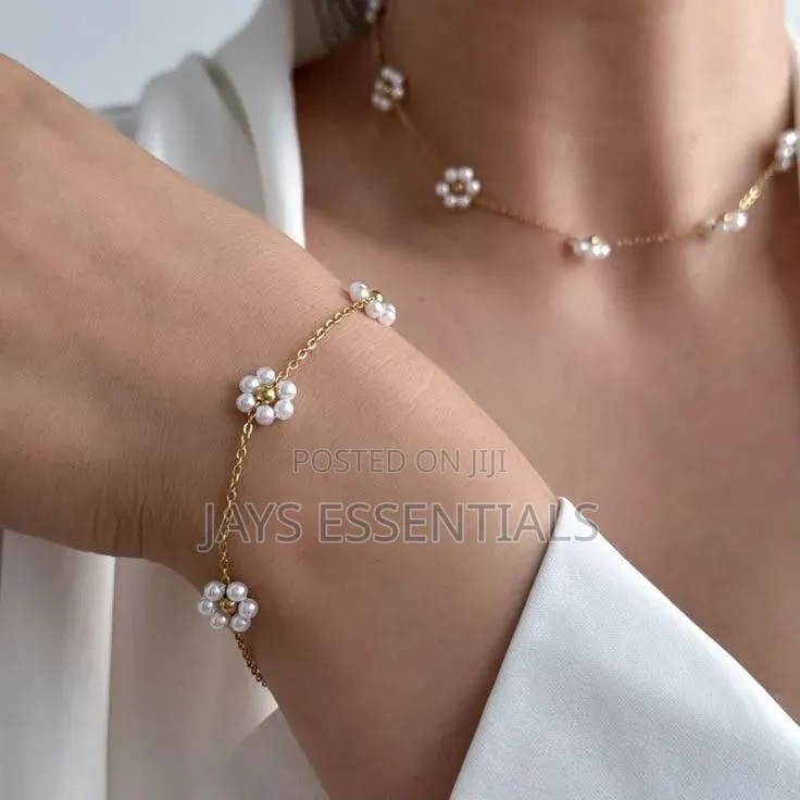 Stainless Steel Necklace and Earrings Set