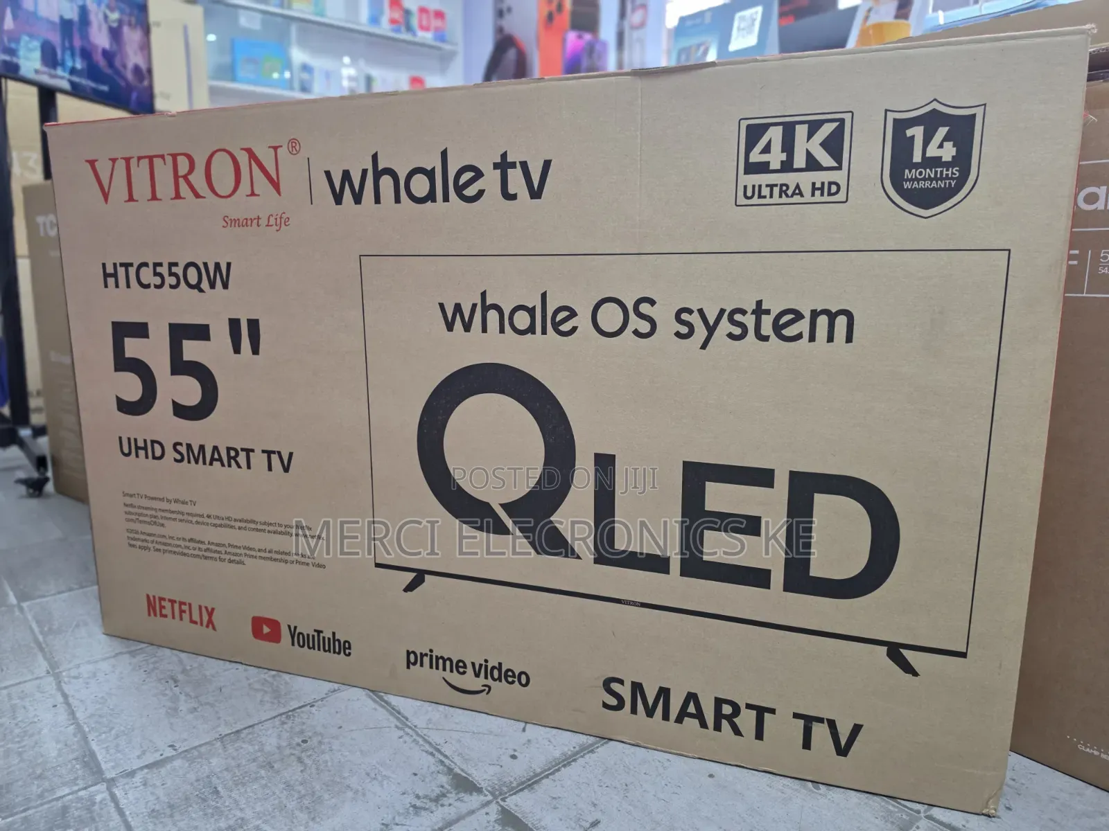 Vitron 55 Inch Qled 4k UHD Whale TV Htc55qw