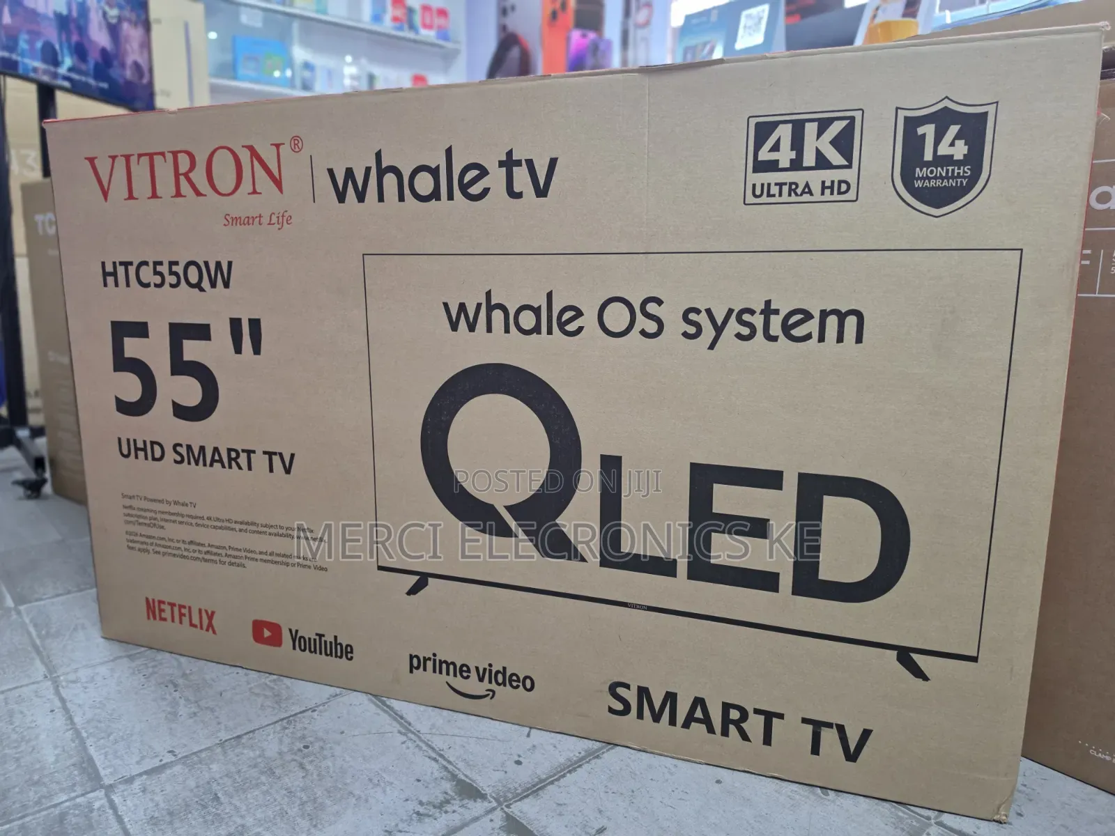 Vitron 55 Inch Qled 4k UHD Whale TV Htc55qw