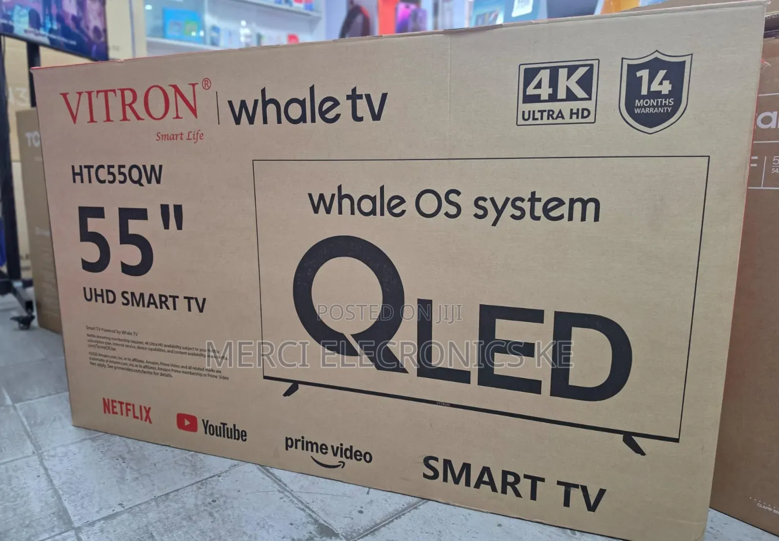 Vitron 55 Inch Qled 4k UHD Whale TV Htc55qw