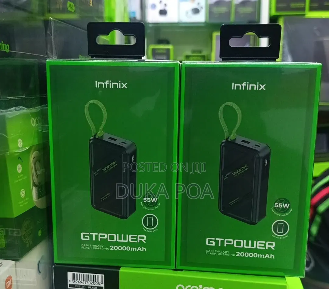 Infinix GT Power 55W Super Fast Charging Powerbank 20,000mah