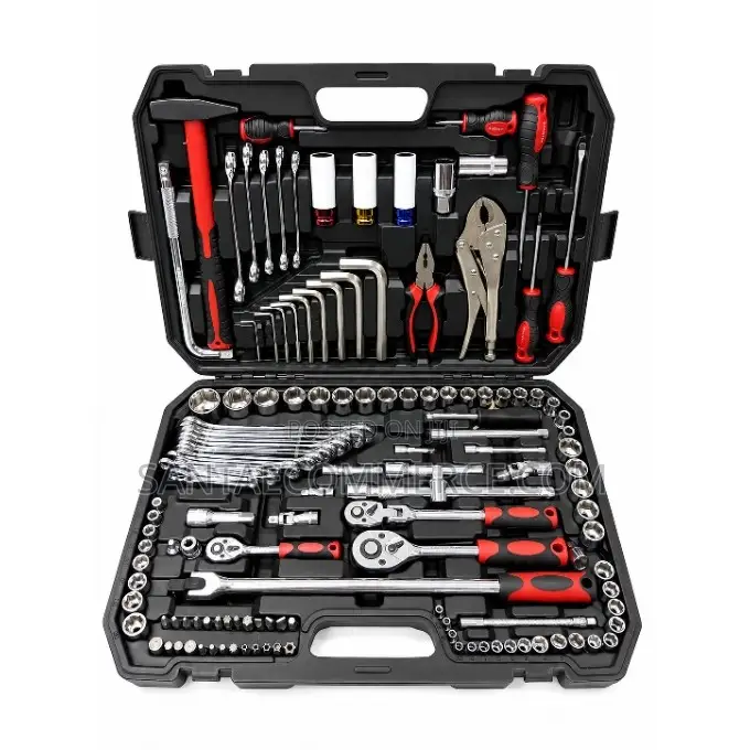 142 Piece Professional Tool Kit – Complete Mechanic and Repair Set