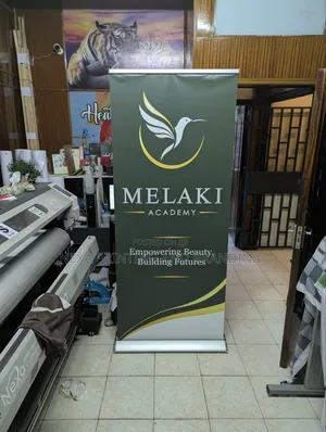 Professional Broadbase Roll-Up Banner Stand and Printing