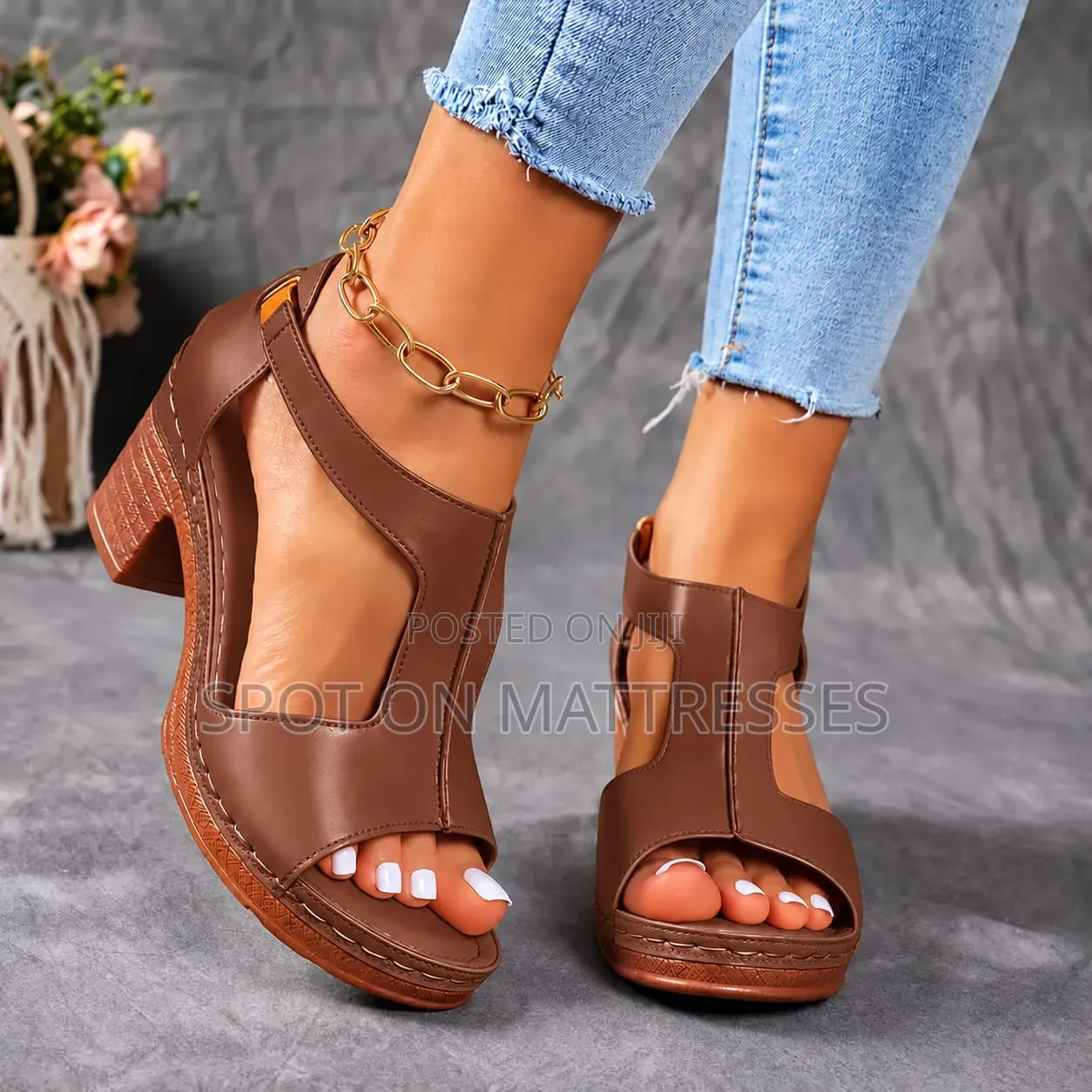 Open Chunky Heels for Ladies. Sizes 37-43. Countrywide Delivery!