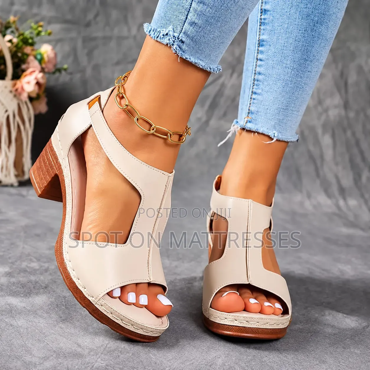 Open Chunky Heels for Ladies. Sizes 37-43. Countrywide Delivery!