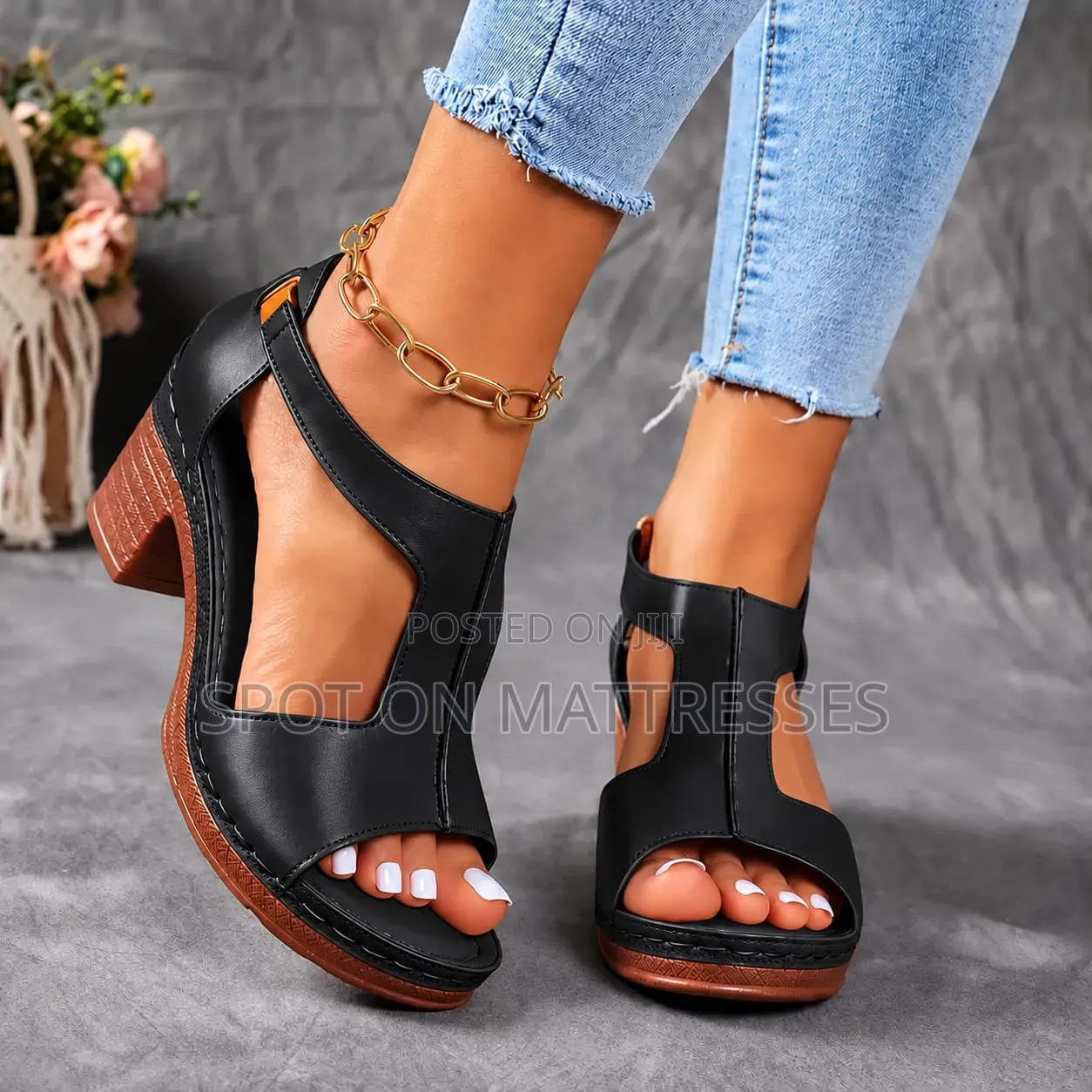 Open Chunky Heels for Ladies. Sizes 37-43. Countrywide Delivery!