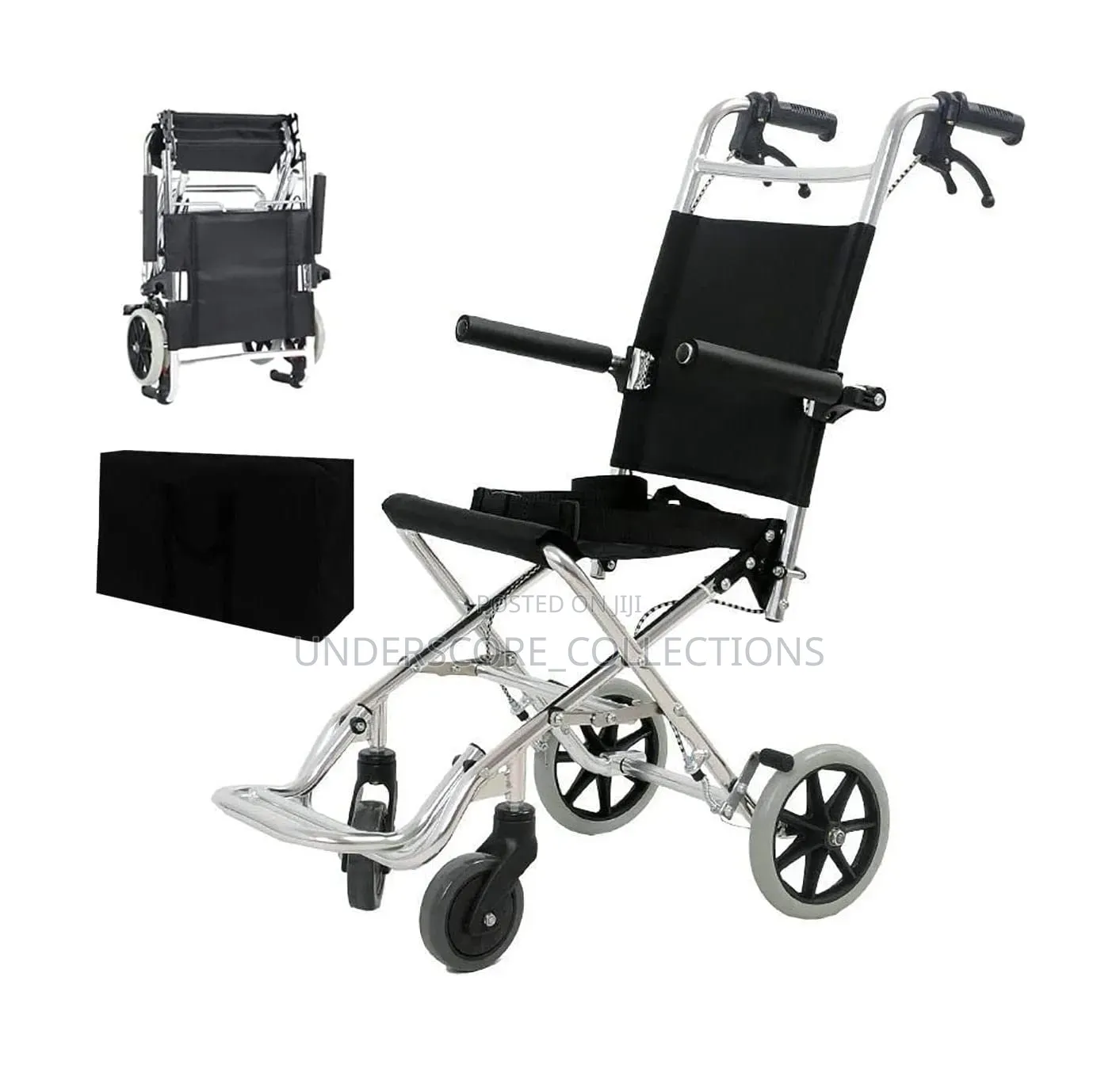 Lightweight Foldable Transport/Transit Wheelchair