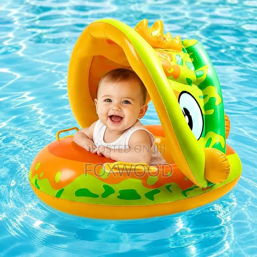 Colorful Inflatable Baby Pool Floats With Sunshade