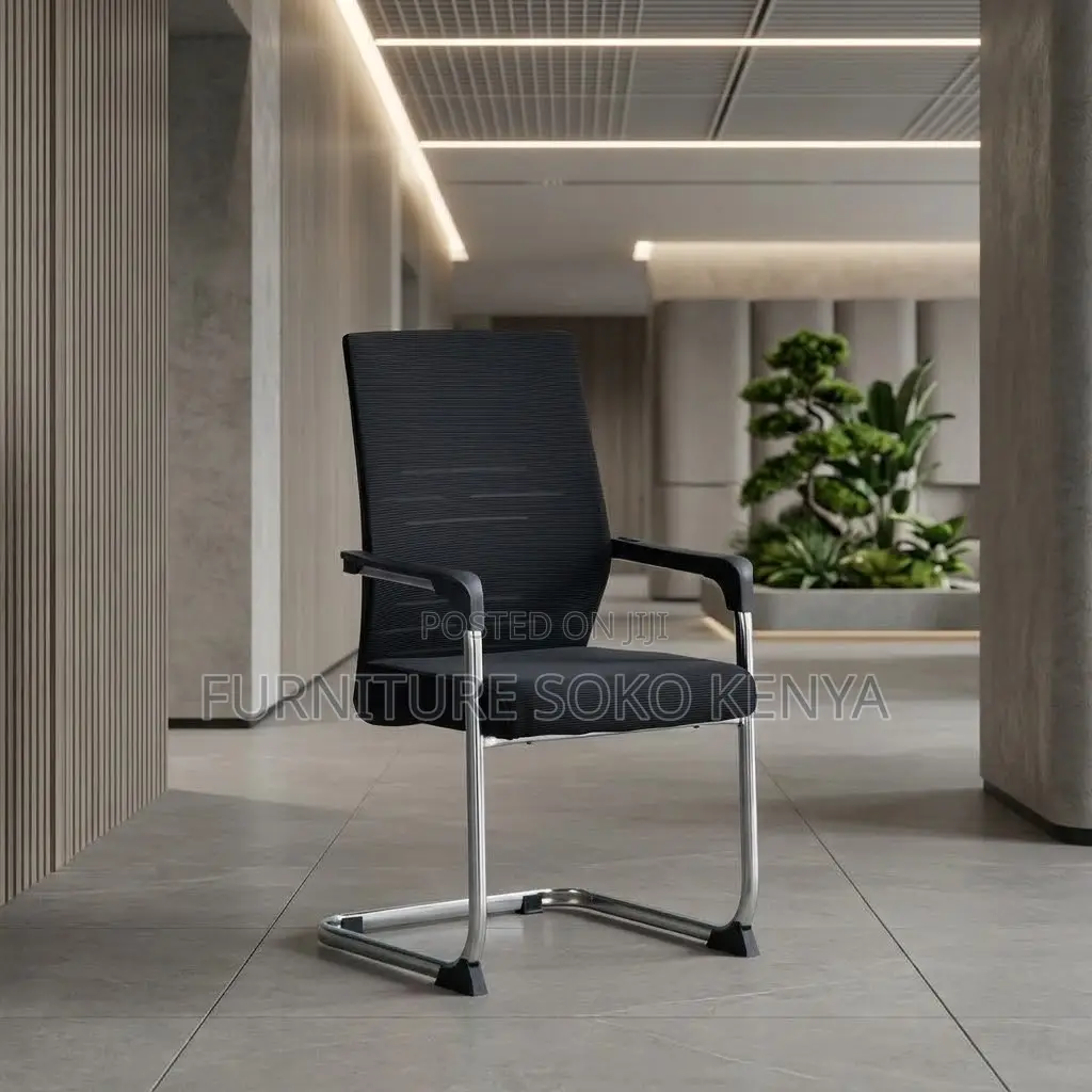 Office Reception Mesh Chairs | High Back | Fabric Visitor Seat