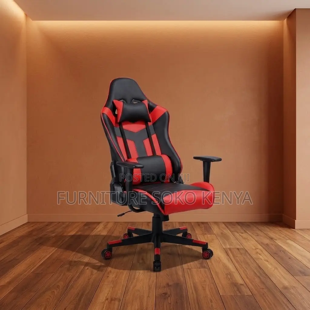 Home Studio Chairs | Leather Adjustable Red-Black | Gamers Chair