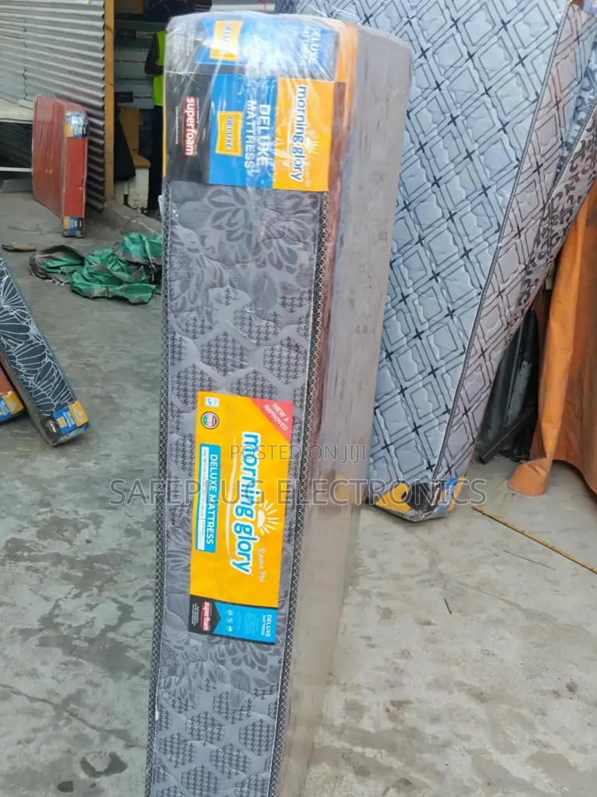 Superfoam Mattress 3x6 Plain 8-Inch Medium Density - Grey