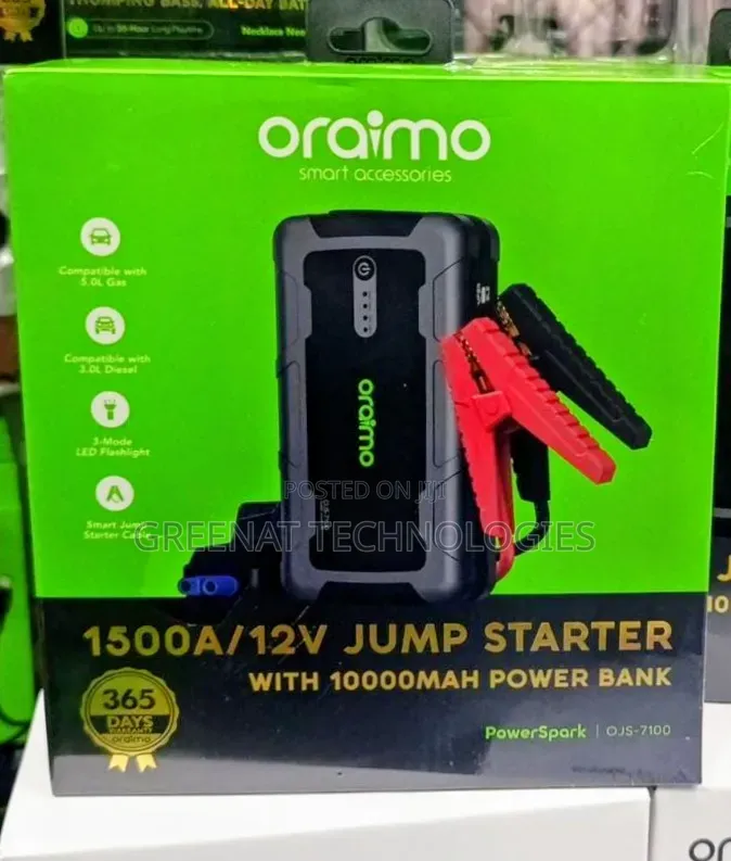 Oraimo Jump Starter OJS-7100 PowerSpark 1500A 12V Jump