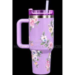 Floral Hot & Cold Stainless Steel Mug Water Bottle/Flask