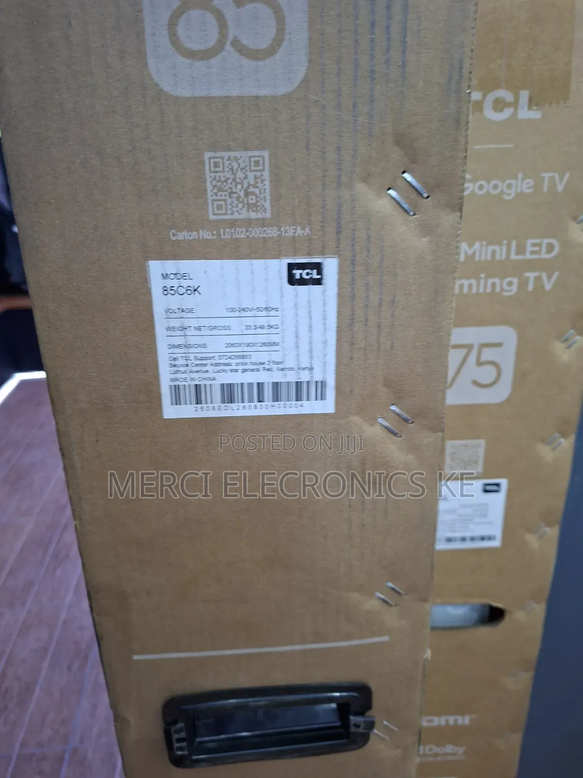 TCL 85C6K 85 Inch Premium QD-Mini LED TV