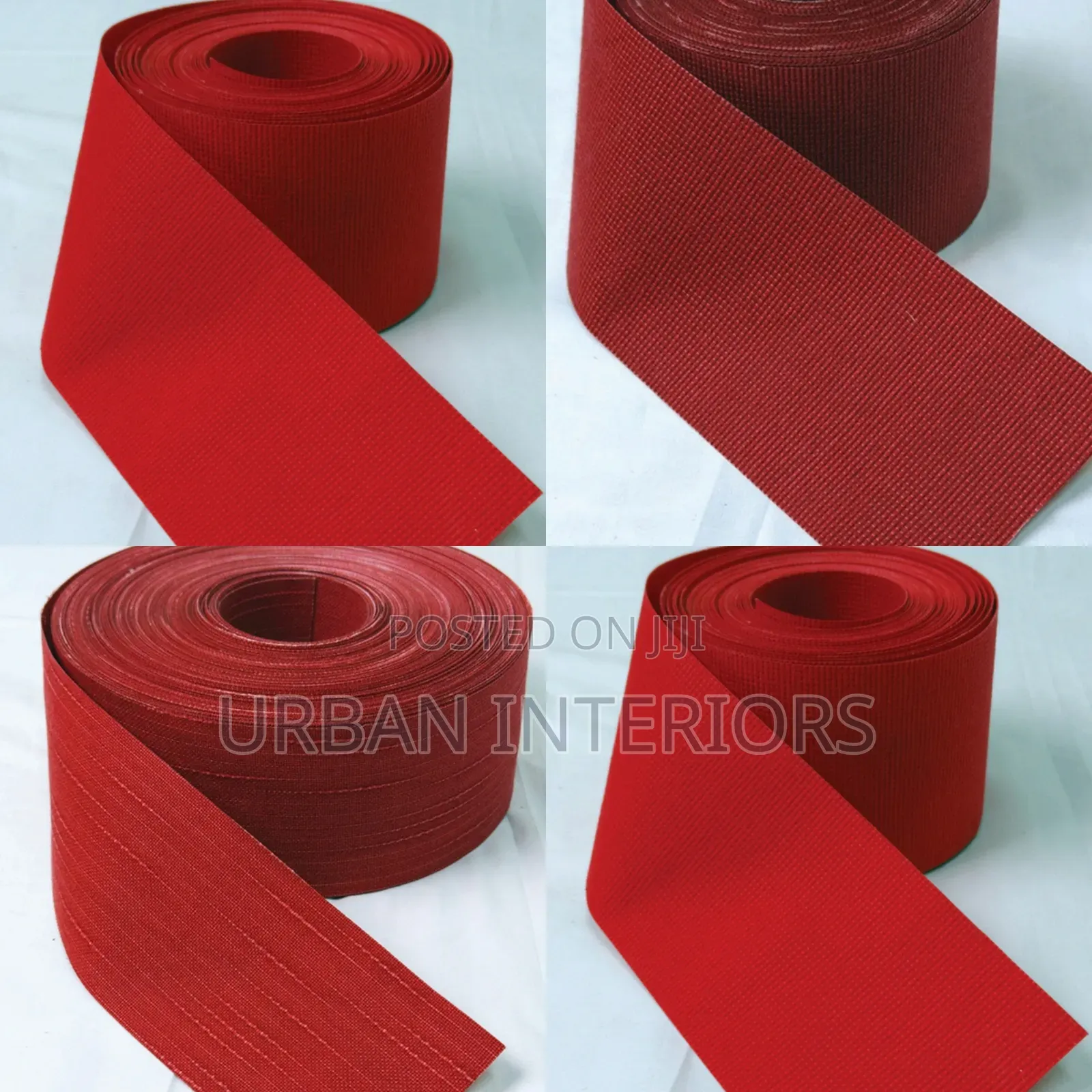 Red and White Office Blinds Red and White Office Blinds