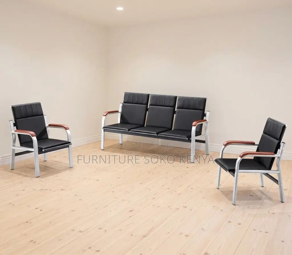 Executive Lounge Sofa | Five Seaters Modern Offices Lobby Sofa Set