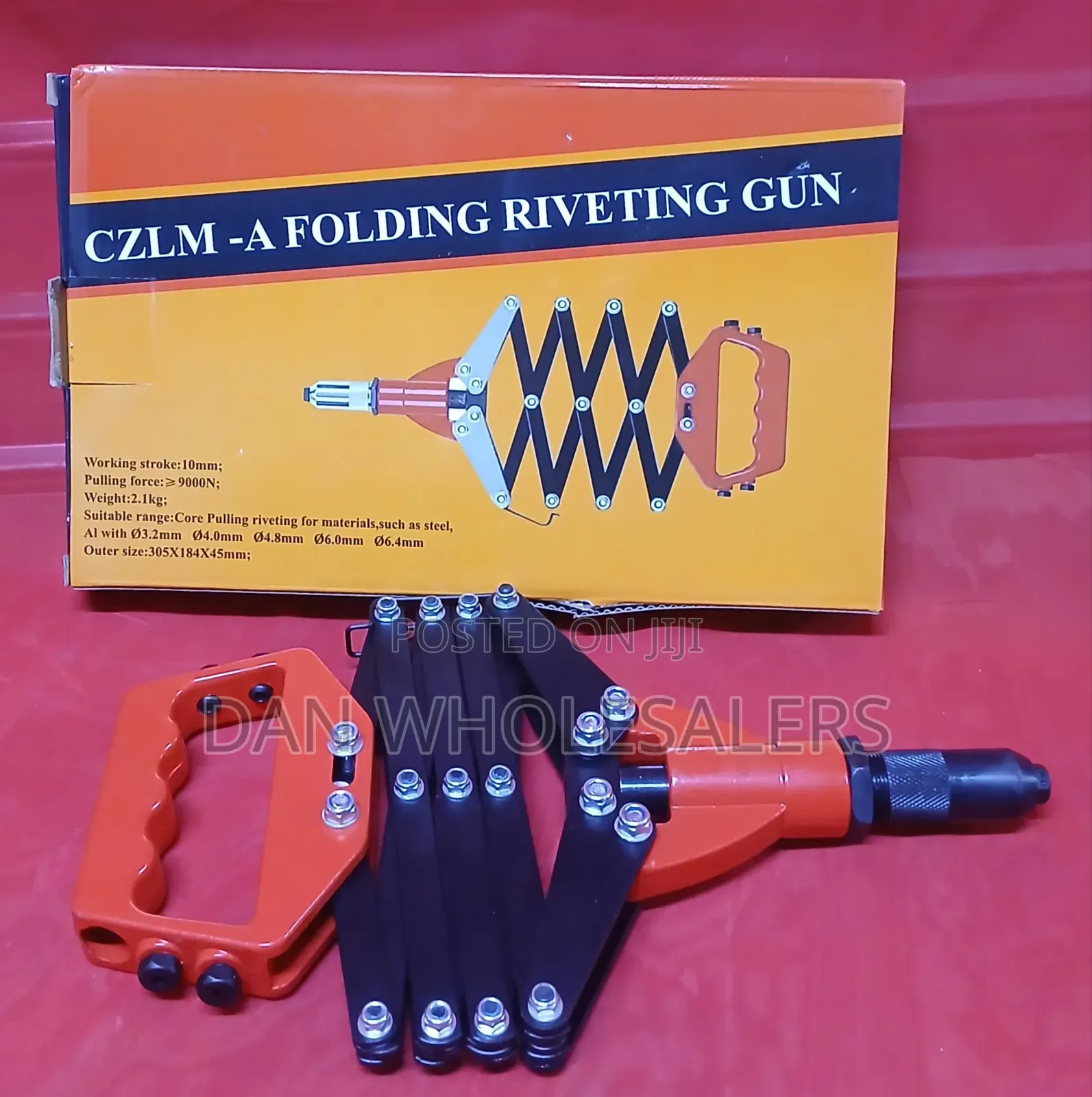 Red Folding Manual Riveting Gun