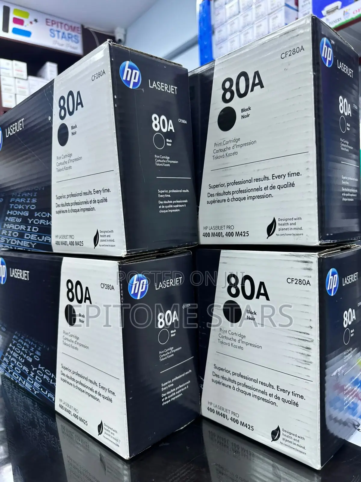 HP 80A Sharp Brilliant Black Toner