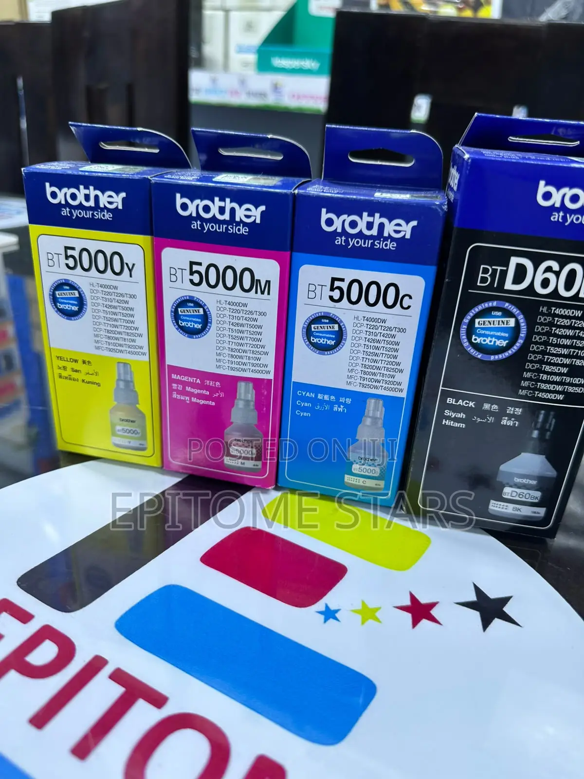 Brother BT5000 Original Color Ink Bottles